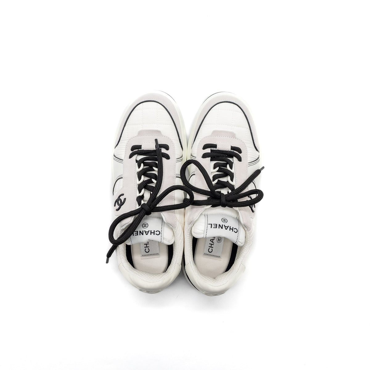 CHANEL SNEAKERS MULTICOLOR BLACK / WHITE/ LIGHT GREY