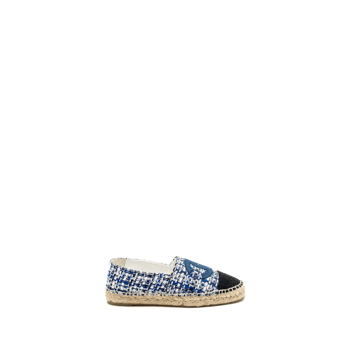 CHANEL ESPADRILLES TWEED/COTTON BLUE/MULTICOLOUR