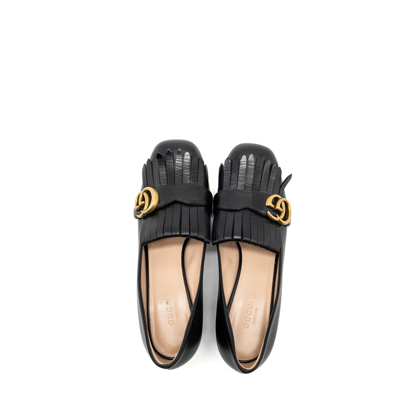 Gucci Marmont Loafer Pumps Calfskin Black GHW