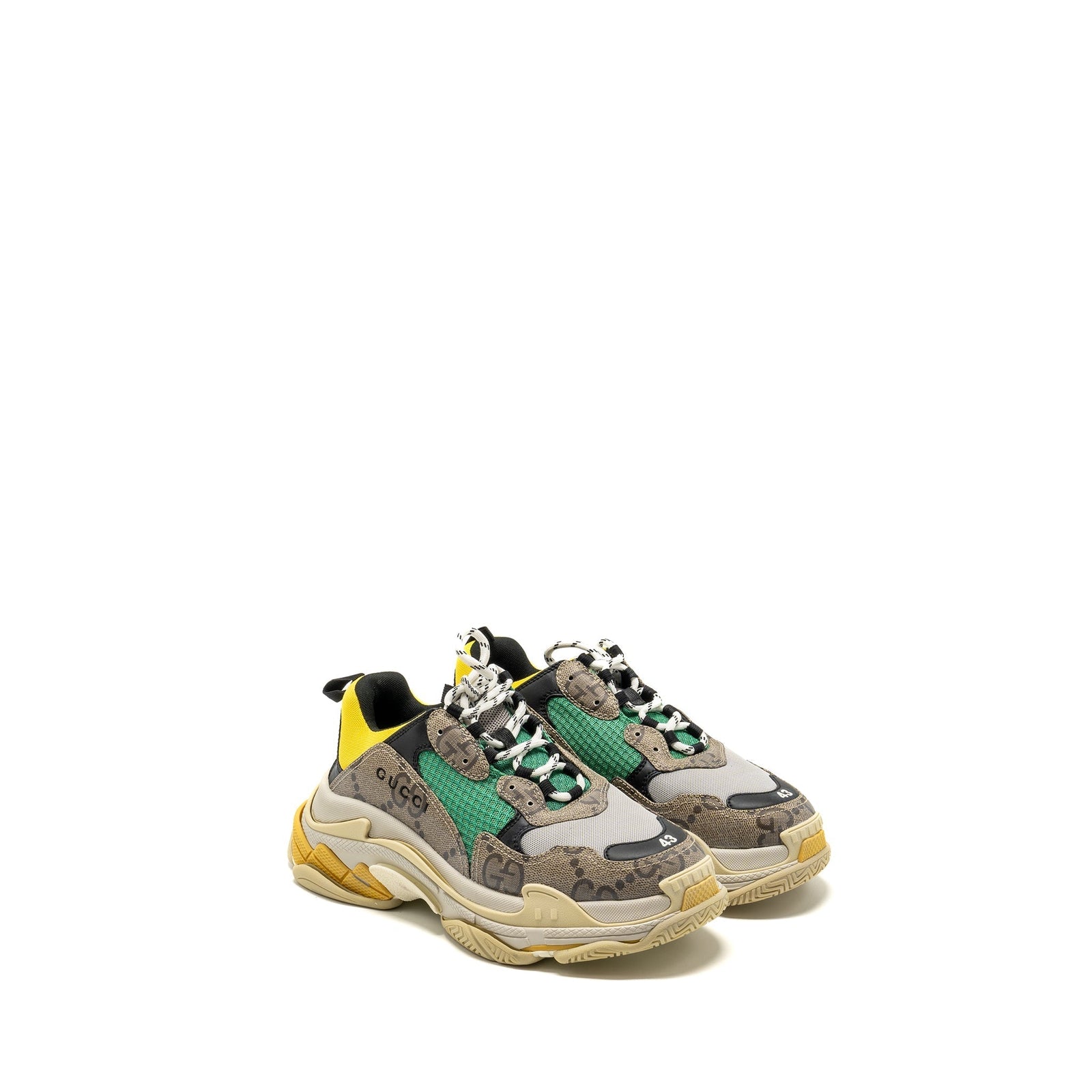 Gucci x Balenciaga Triple S the Hacker Project Polyester/Rubber Multicolour