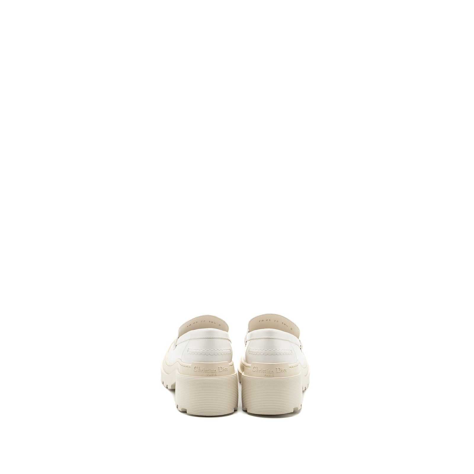 DIOR CODE LOAFER CALFSKIN WHITE SHW