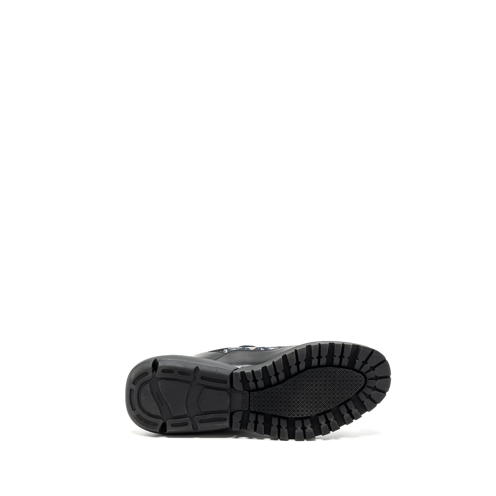 DIOR COMBAT MID TOP BOOTS DIOR BLUE OBLIQUE BLACK SHW