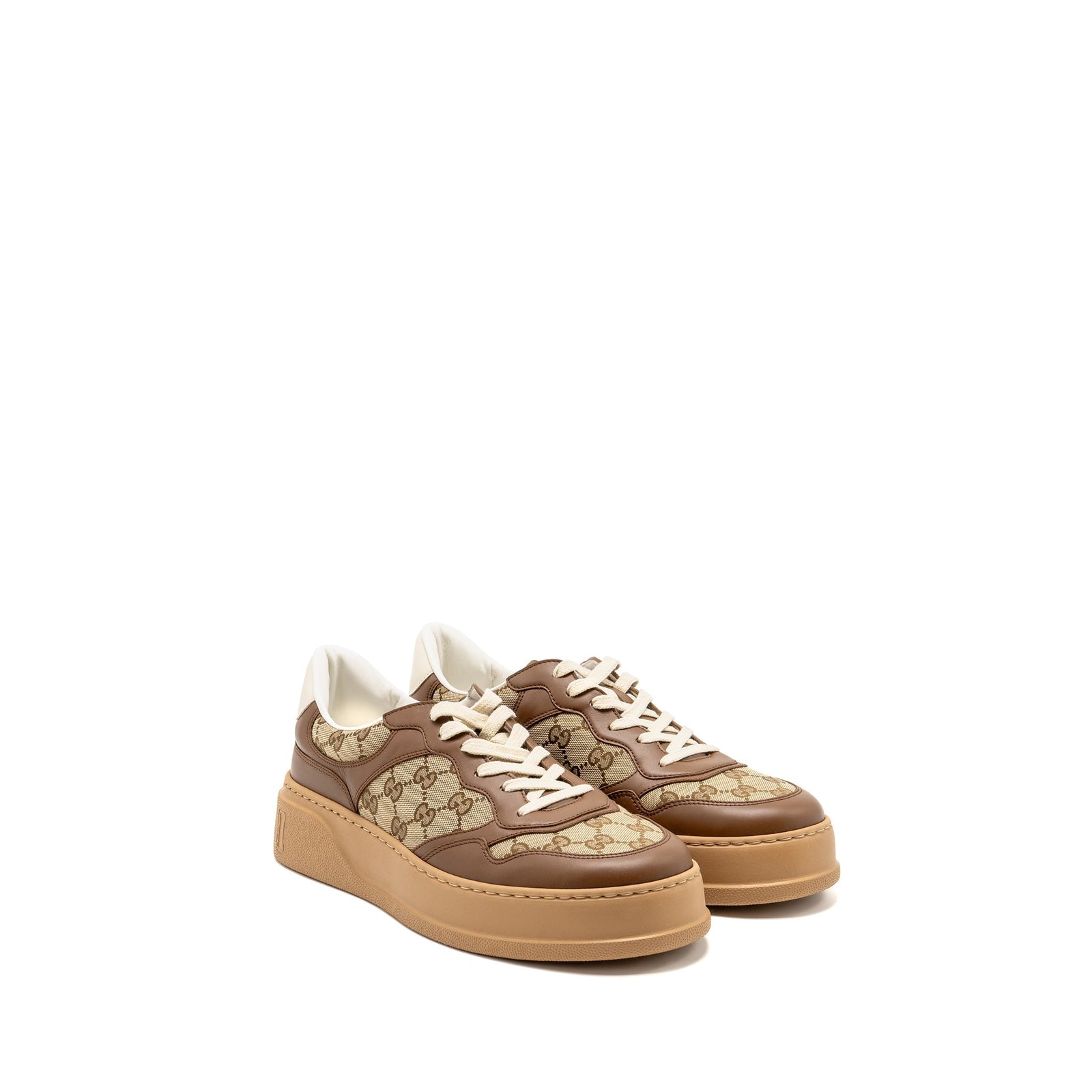Gucci Sneaker GG Supreme Canvas/Leather Brown