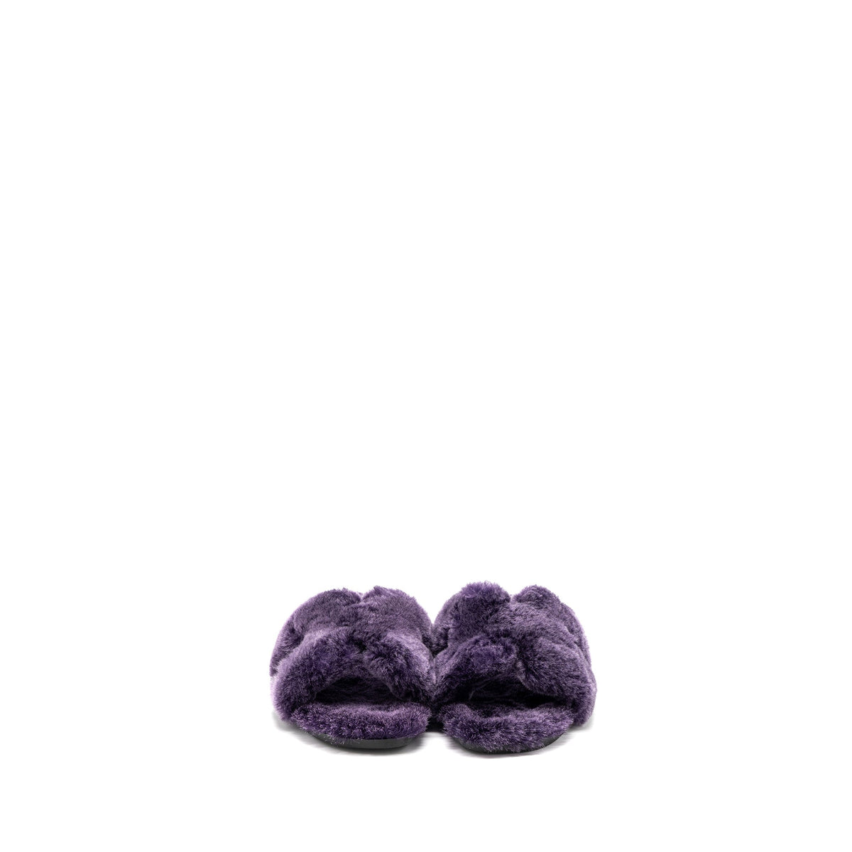 HERMES ORAN SANDAL SHEARLING PURPLE