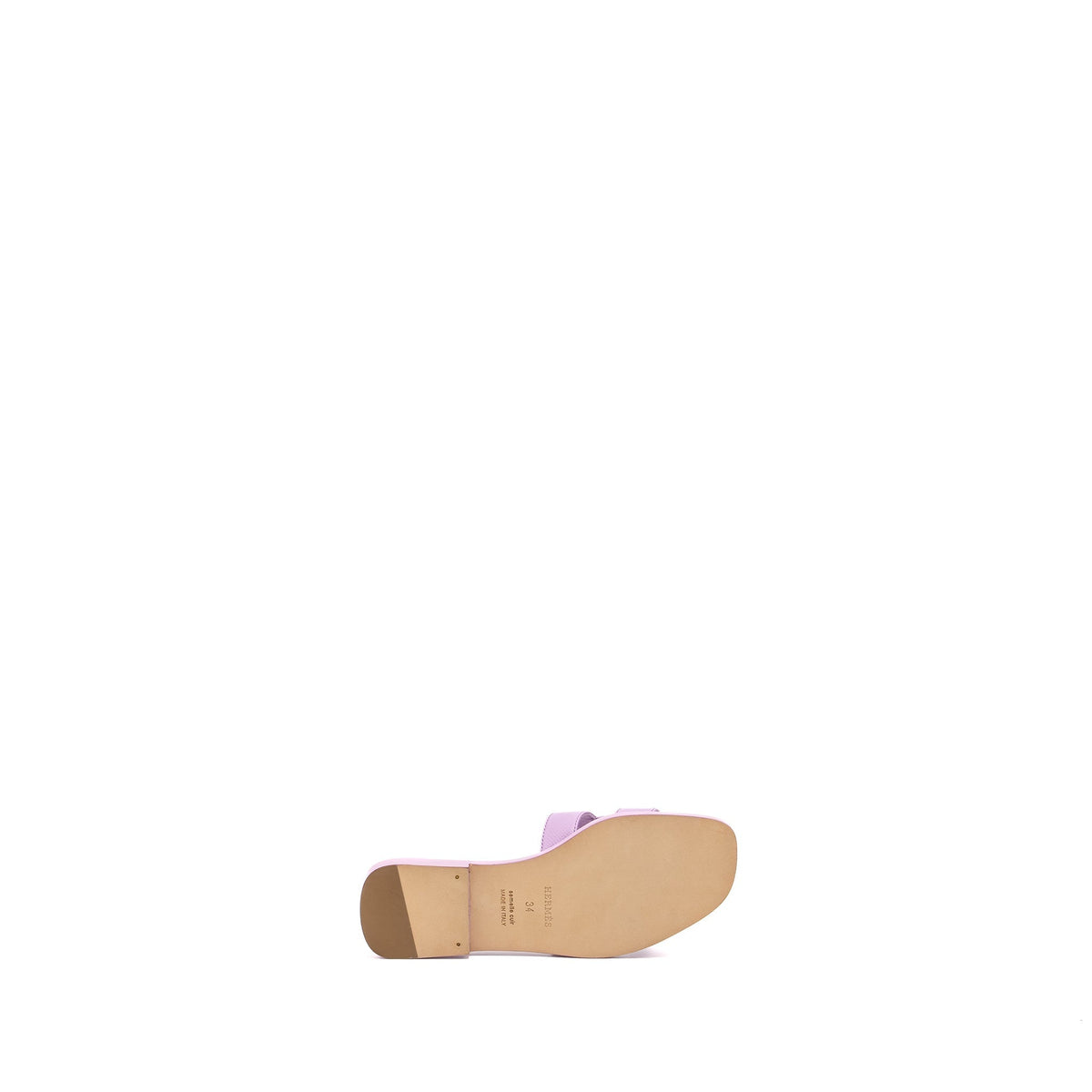 HERMES ORAN SANDALS EPSOM PURPLE