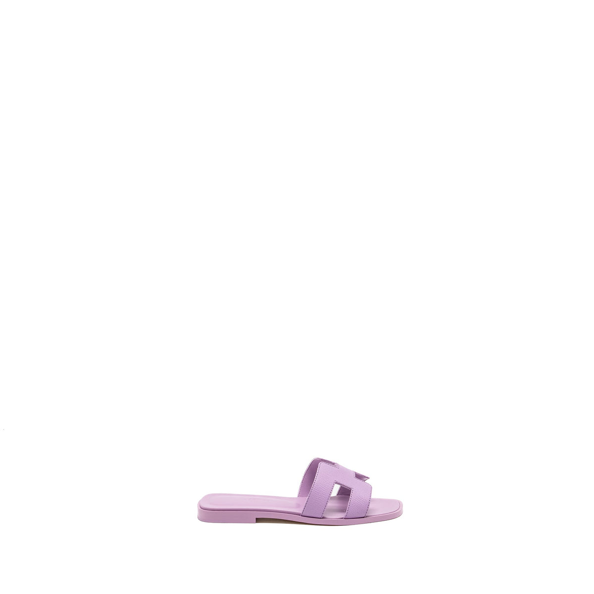 HERMES ORAN SANDALS EPSOM PURPLE