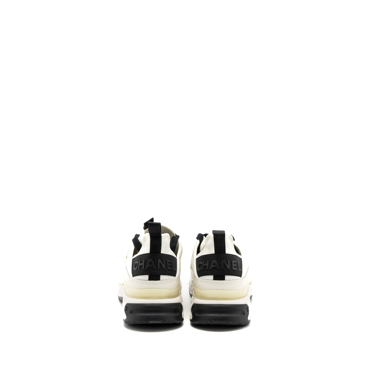 CHANEL CLASSIC SNEAKER FABRIC/SUEDE CALFSKIN BLACK/WHITE