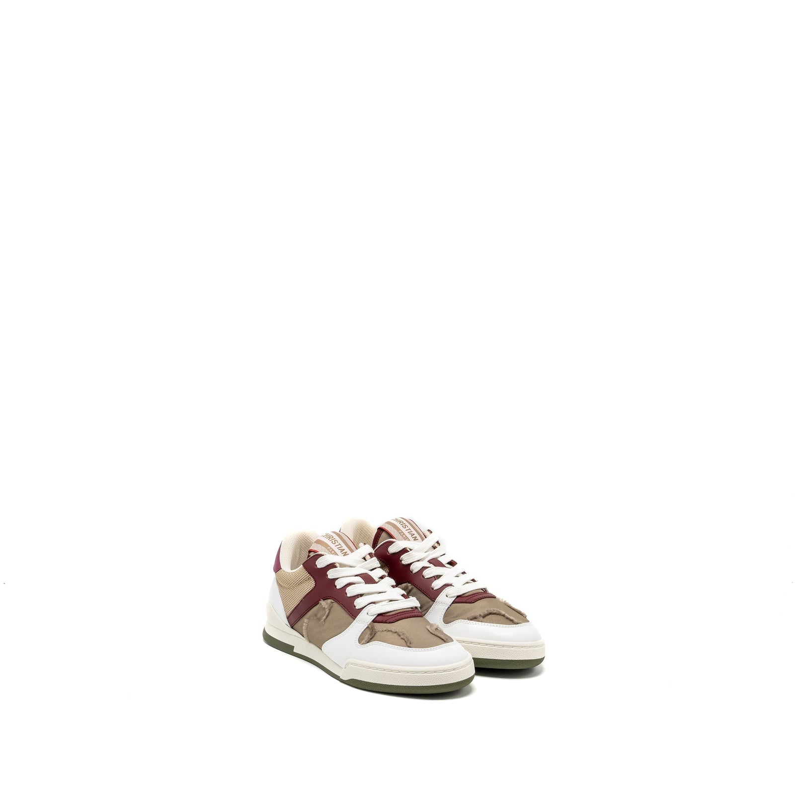 DIOR DIOR TRAVEL SNEAKER LEATHER/NYLON DARK NUT/MULTICOLOUR