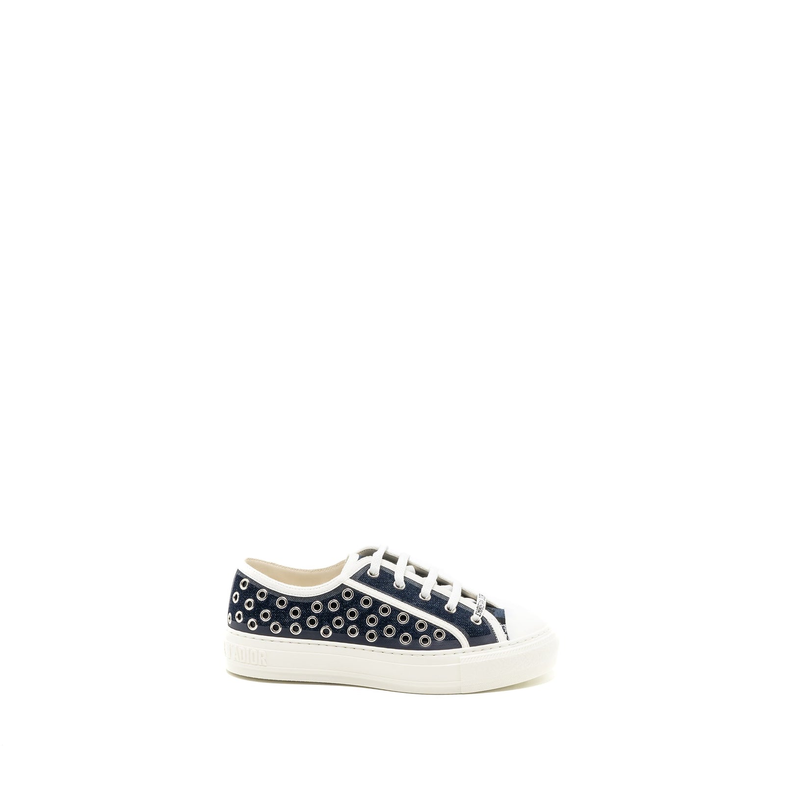 DIOR WALK N SNEAKER DARK DENIM EYELETS