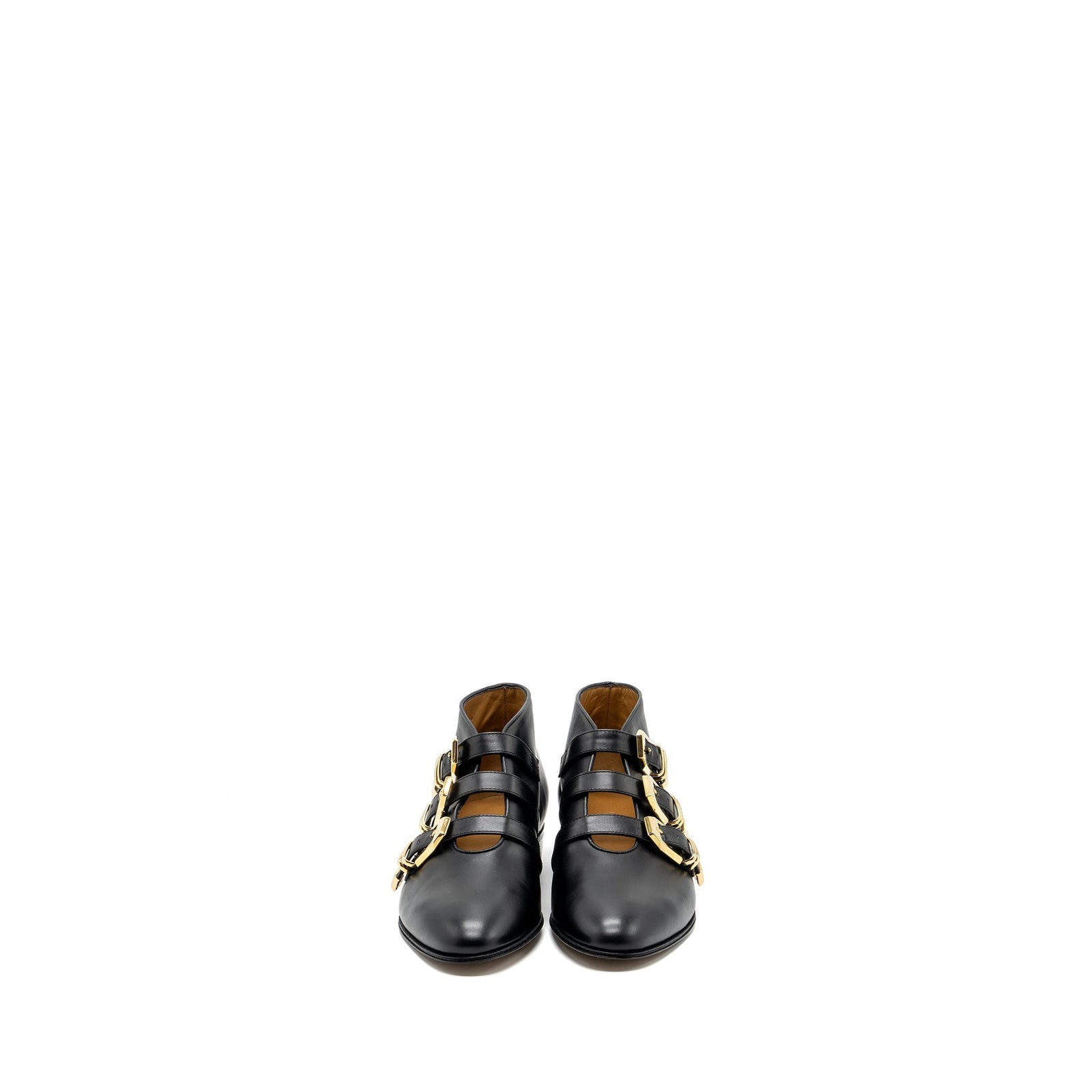 Gucci Triple Buckle Ankle Boots Black GHW