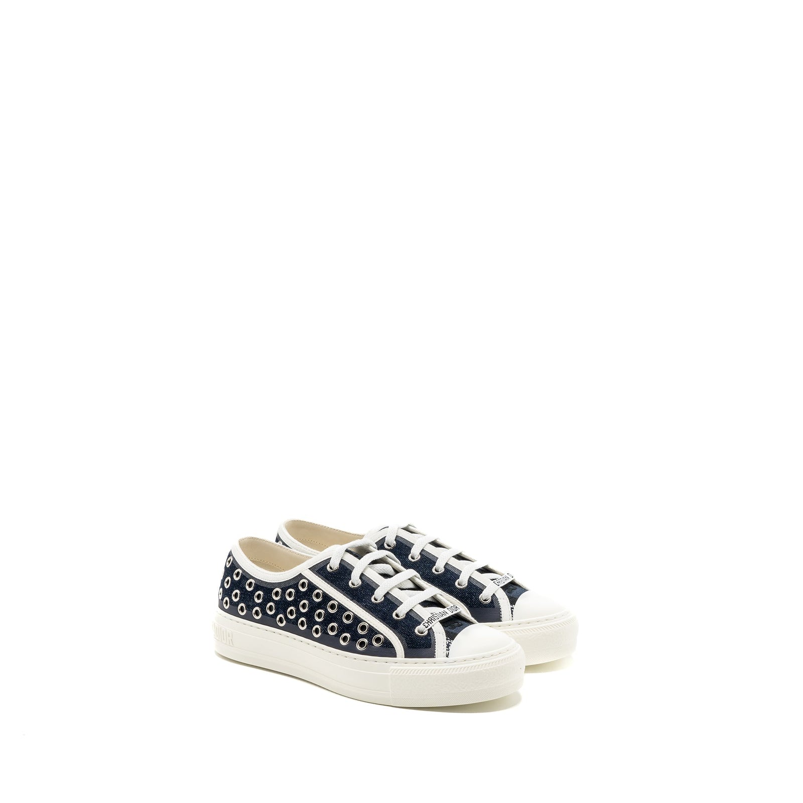 DIOR WALK N SNEAKER DARK DENIM EYELETS