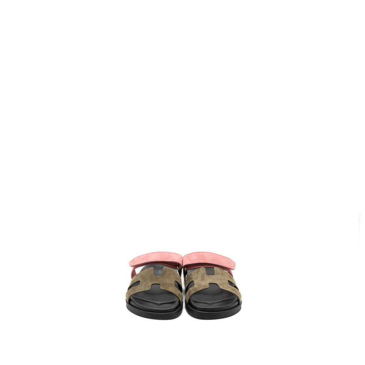 HERMES CHYPRE SANDLE SUEDE/CALFSKIN TOUNDRA/ROSE