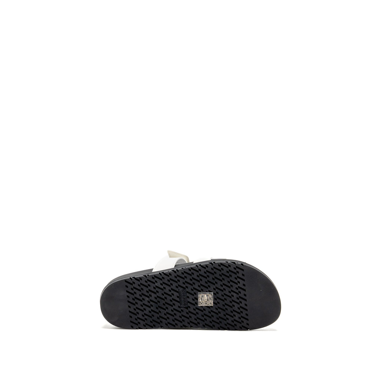 HERMES CHYPRE SANDALS CALFSKIN WHITE SHW