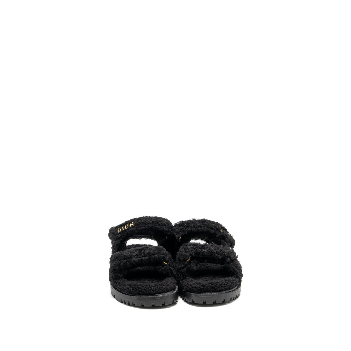 DIOR DIORACT SANDAL SHEARLING/SHEEPSKIN BLACK GHW