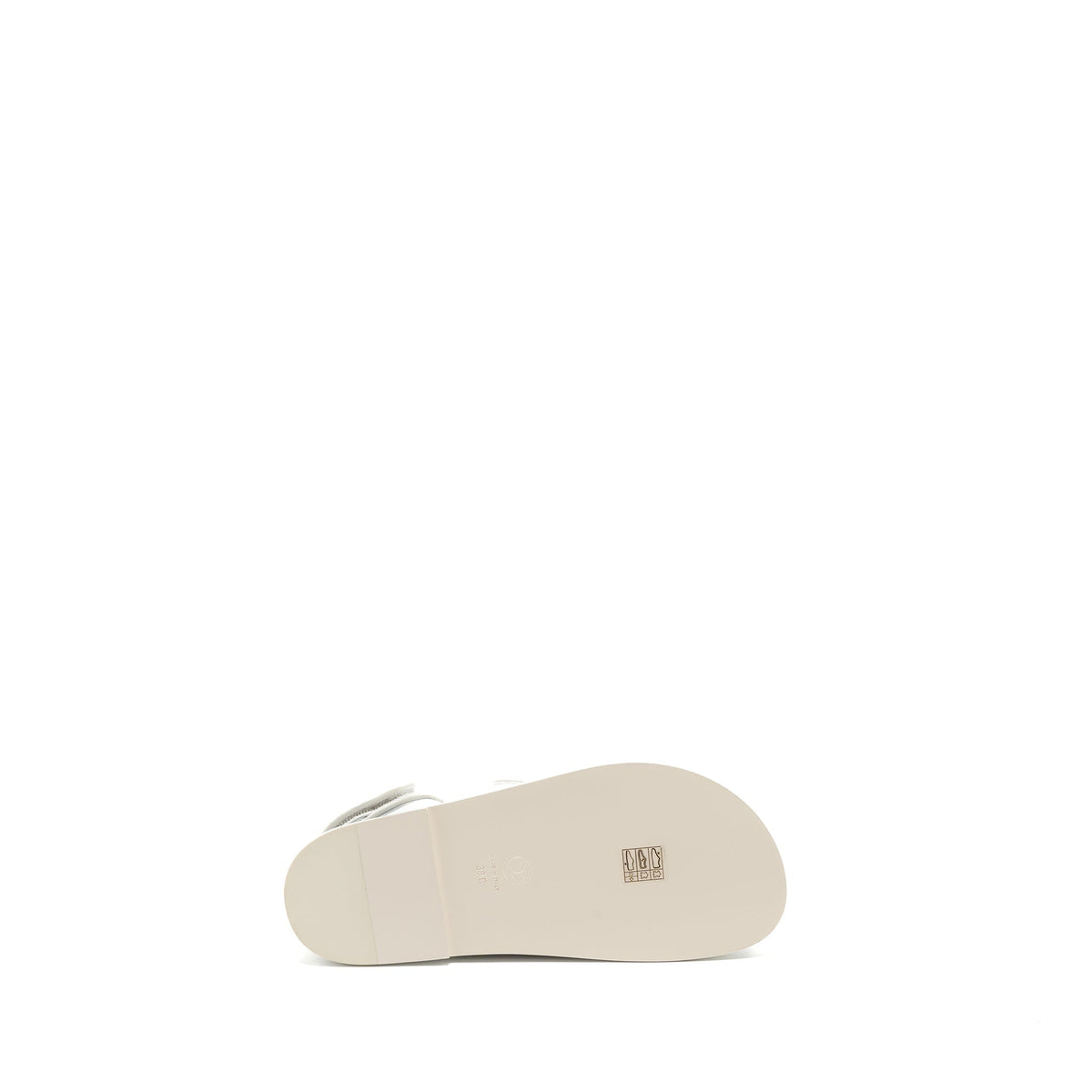 CHANEL DAD SANDALS CAVIAR WHITE LGHW