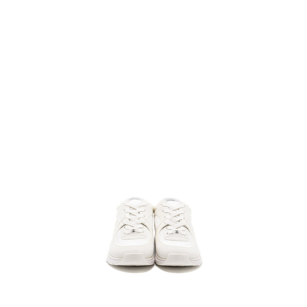 CHANEL CC LOGO TRAINER WHITE