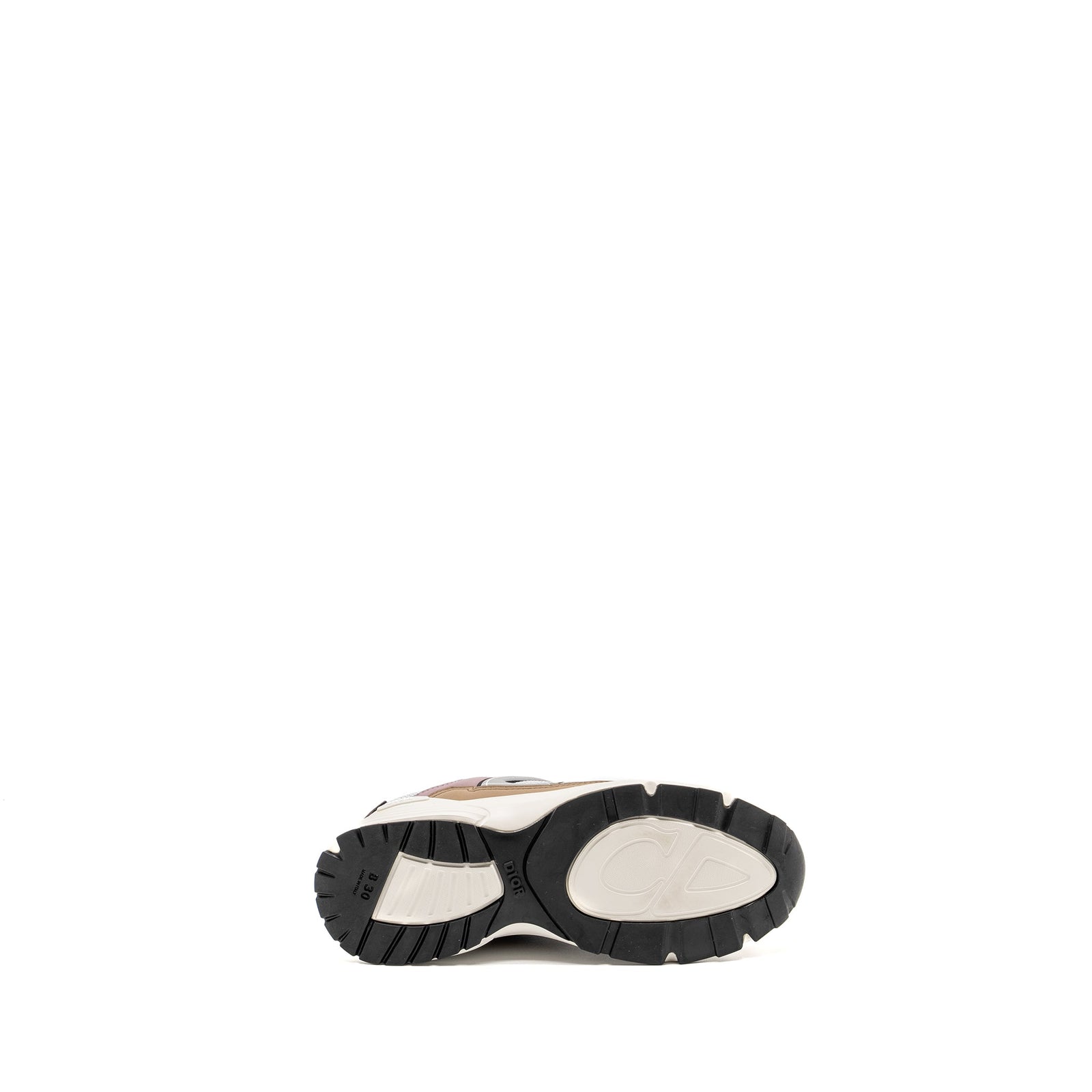 DIOR B30 LOW TRAINERS TECHNICAL MESH/CALFSKIN GREY/BROWN