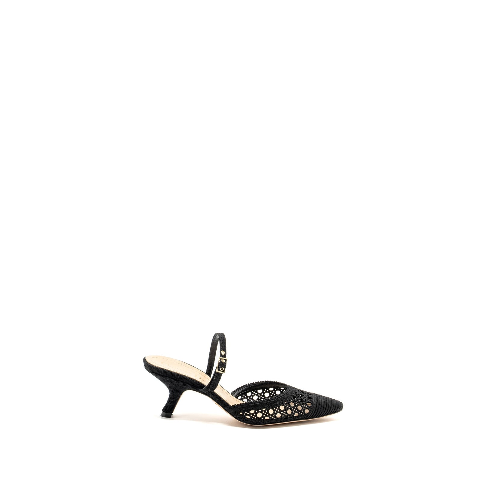 DIOR CAPTURE MULE SANDALS CANNAGE BLACK