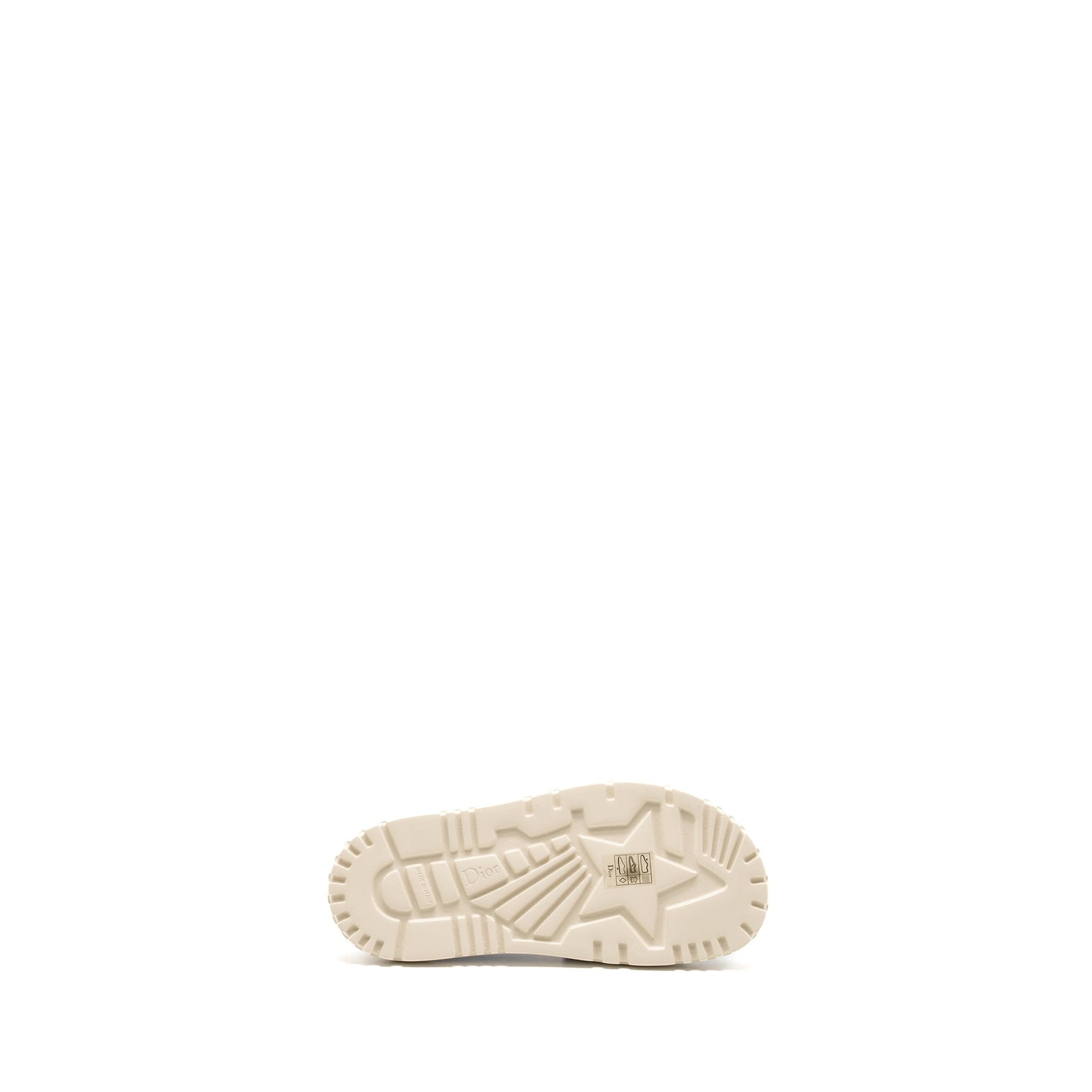DIOR SANDALS EMBROIDERED COTTON/ RUBBER BLUE