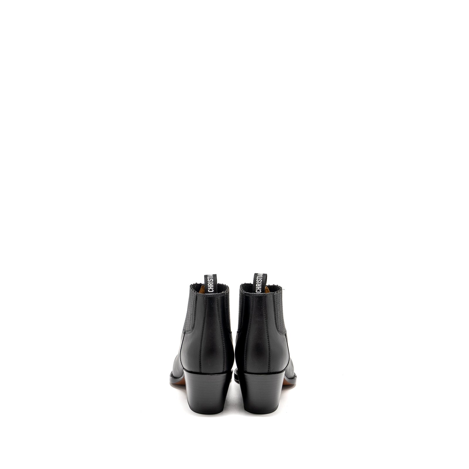 DIOR L.A HEELED ANKLE BOOTS BLACK