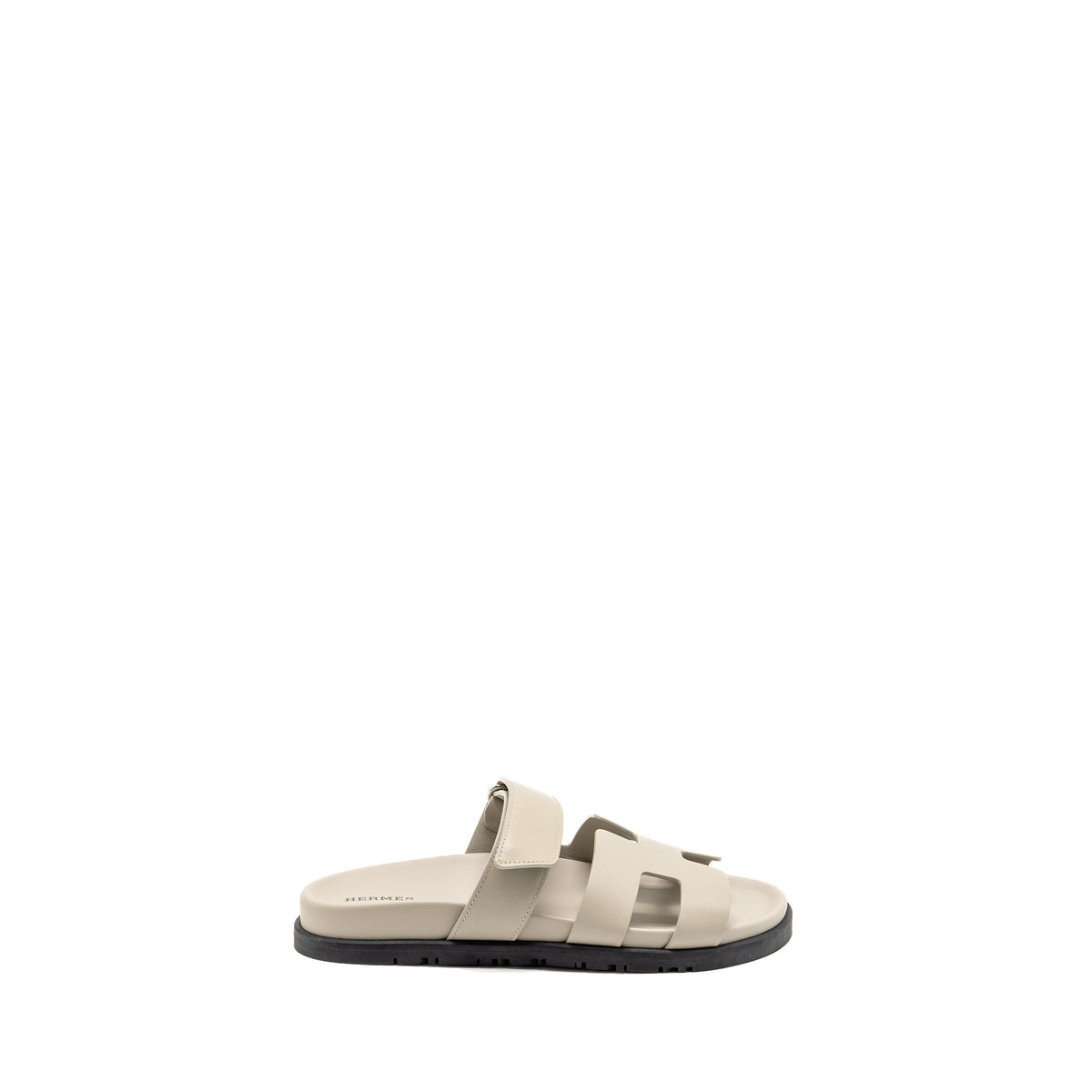 HERMES CHYPRE SANDAL CALFSKIN BEIGE MASTIC SHW