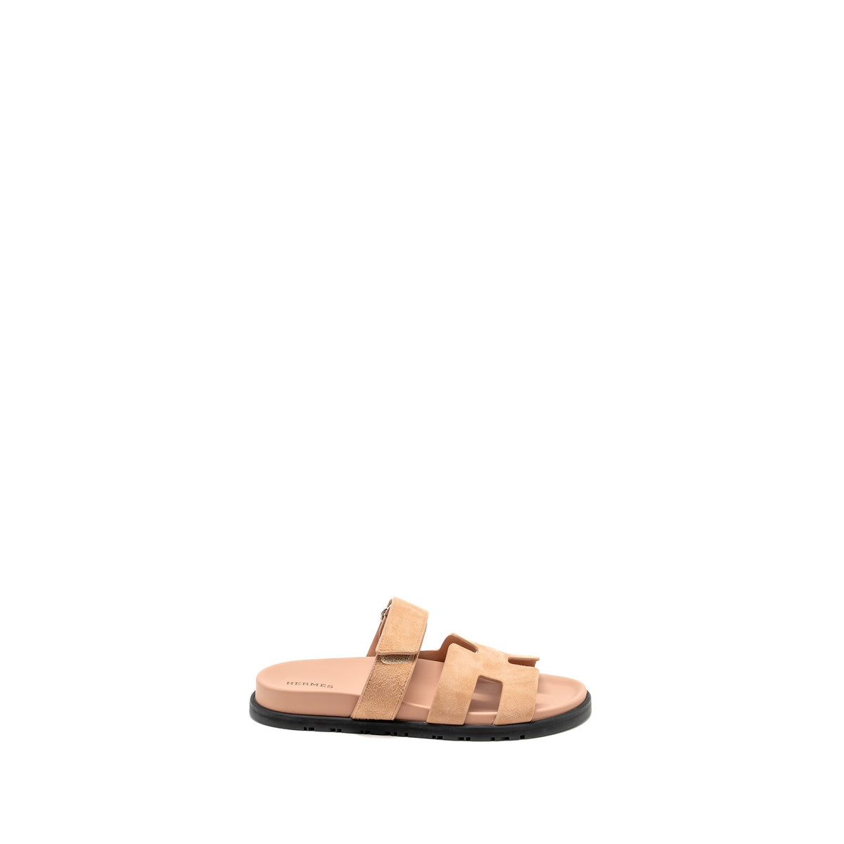 HERMES CHYPRE SANDALS CHÈVRE GOATSKIN / SUEDE NUDE