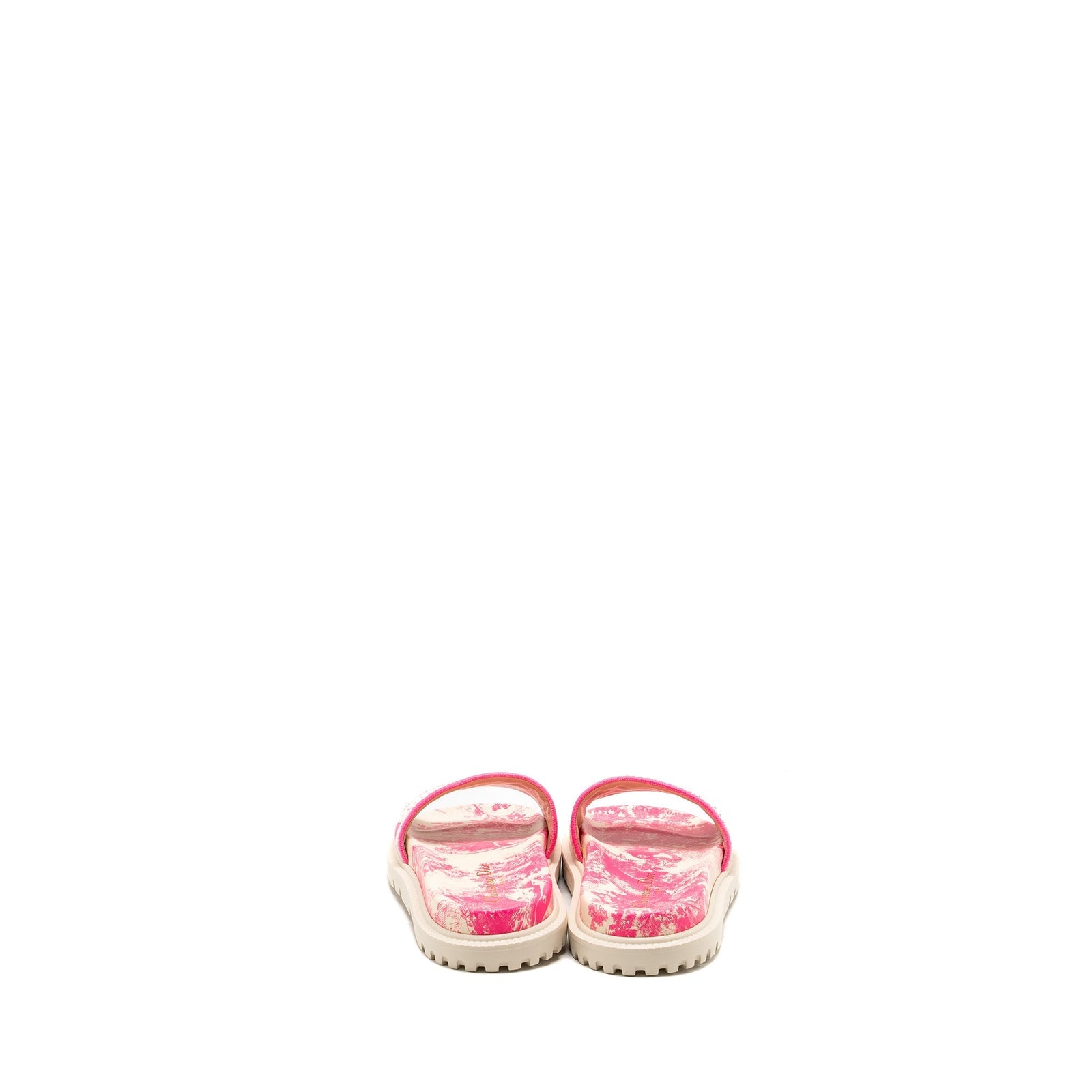 DIOR SANDALS EMBROIDERED COTTON/ RUBBER PINK