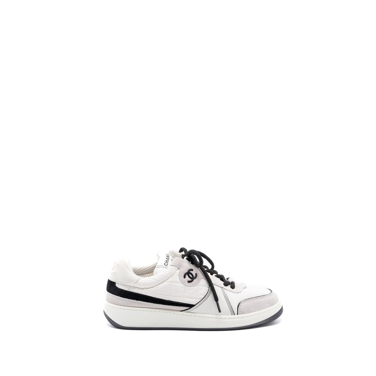 CHANEL SNEAKERS MULTICOLOR BLACK / WHITE/ LIGHT GREY