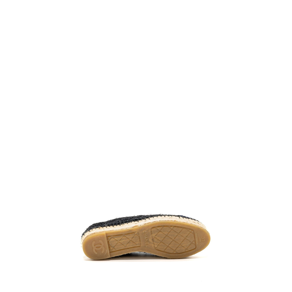 CHANEL ESPADRILLES TWEED/COTTON DARK BLUE/BLACK/MULTICOLOUR