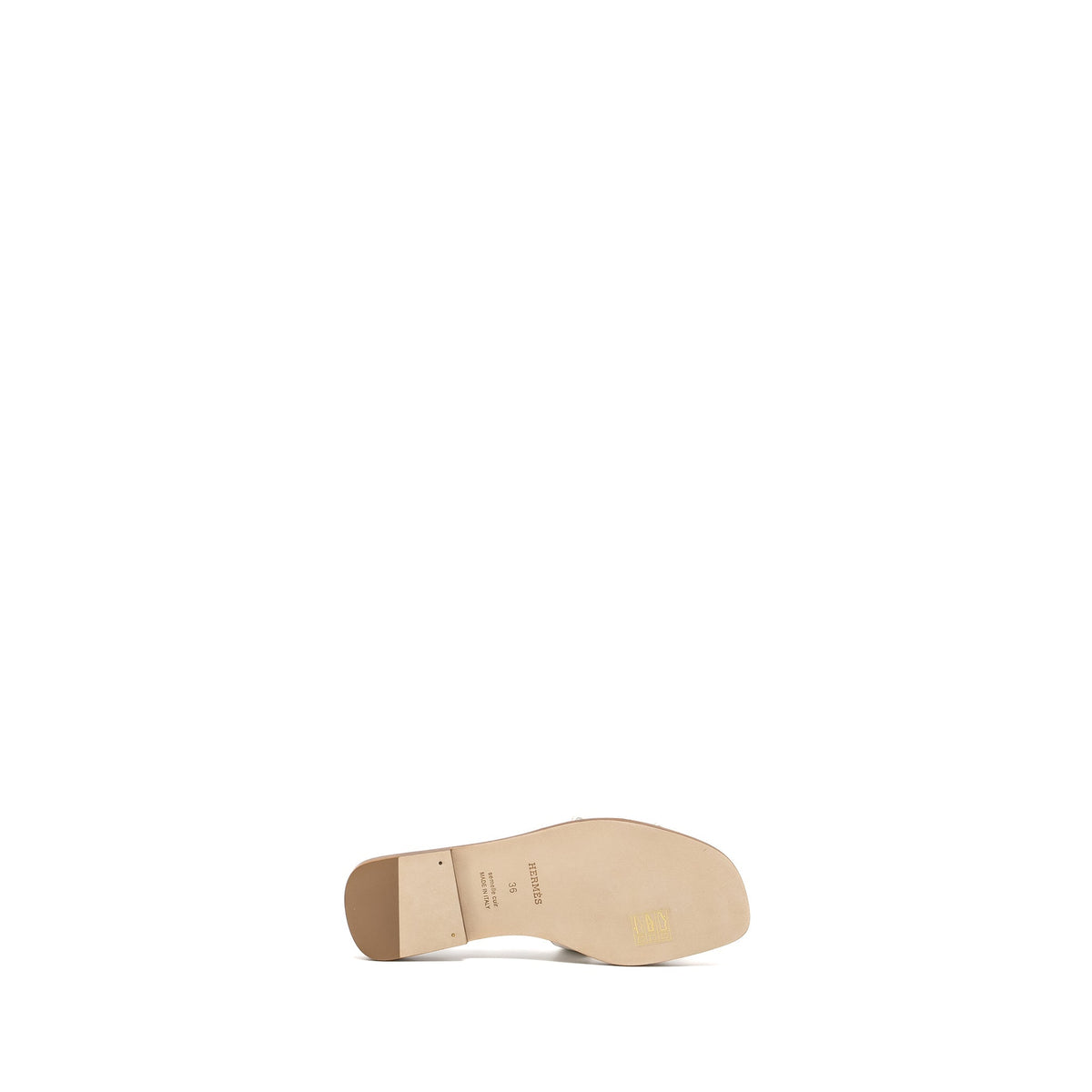 HERMES ORAN SANDALS WHITE
