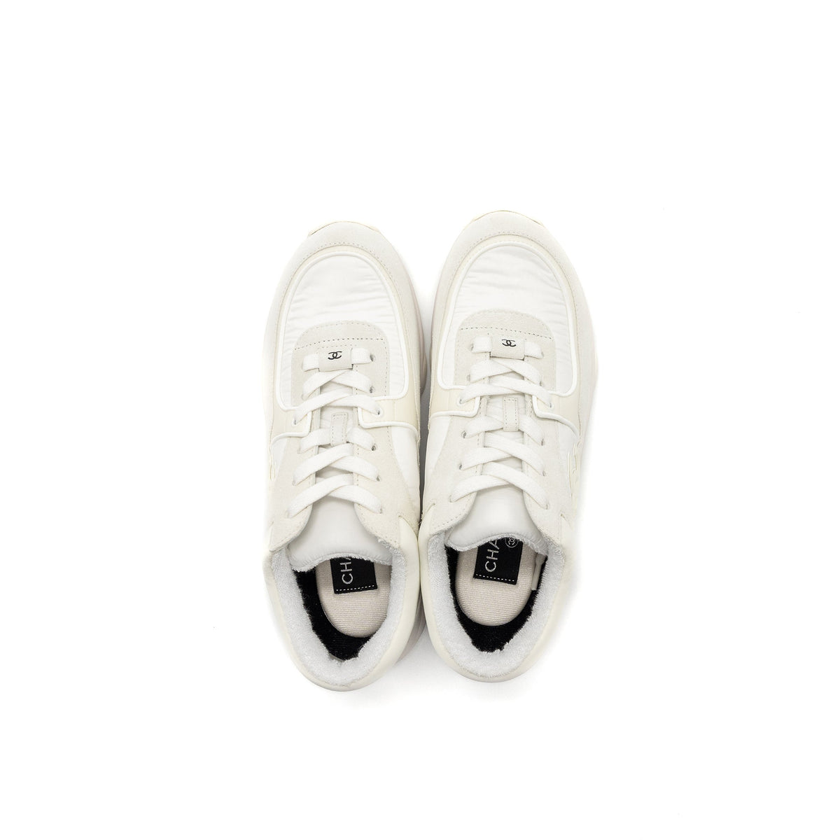 CHANEL CC LOGO TRAINER WHITE