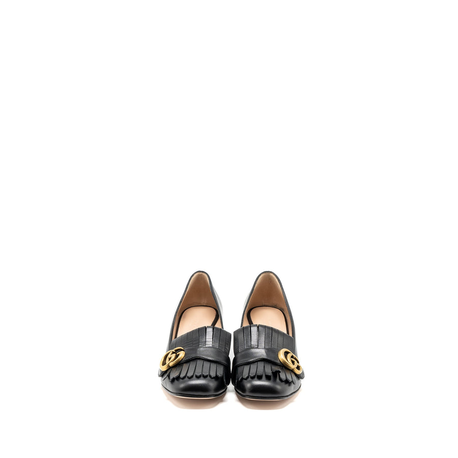Gucci Marmont Loafer Pumps Calfskin Black GHW