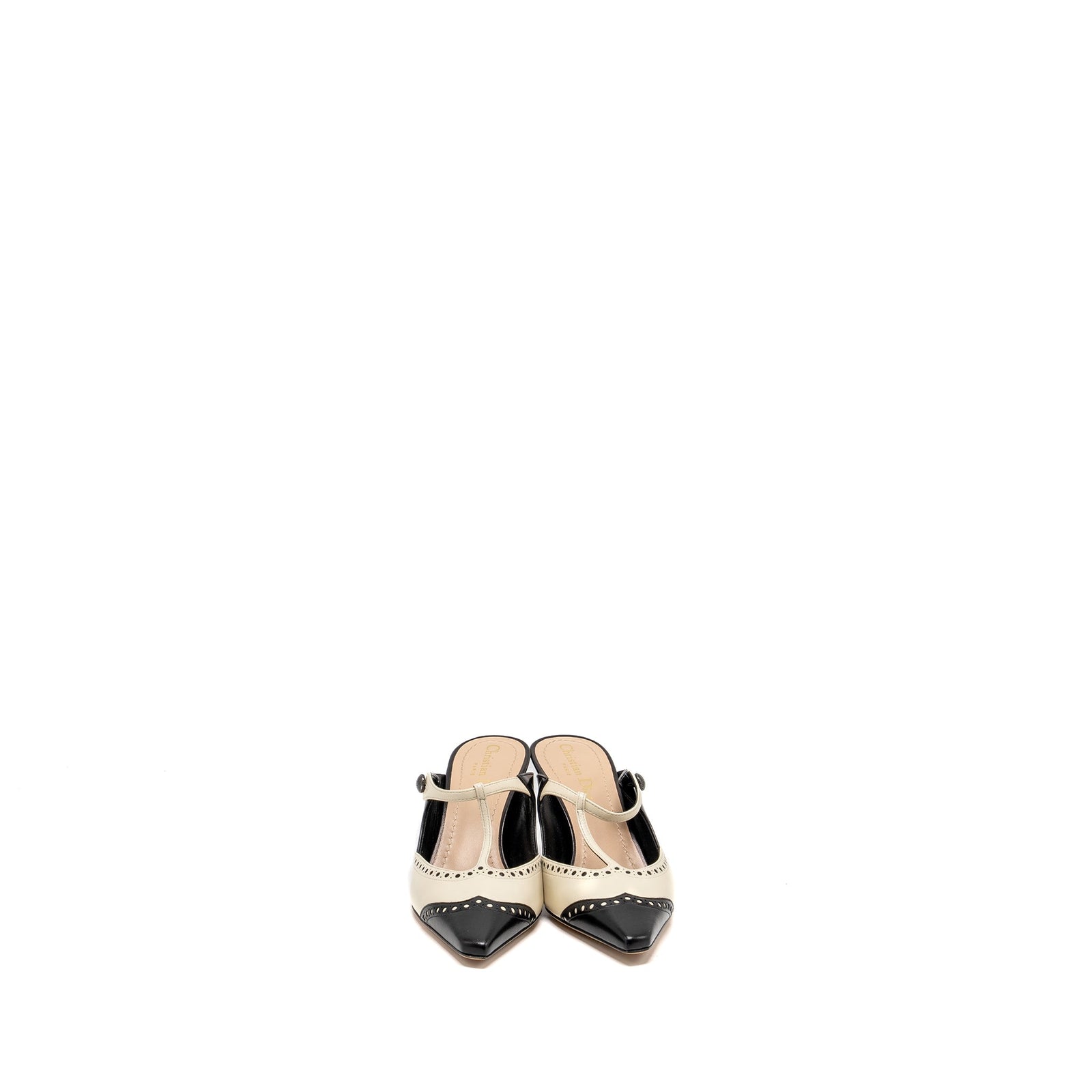 DIOR SPECTATOE MULES PUMPS BLACK/WHITE