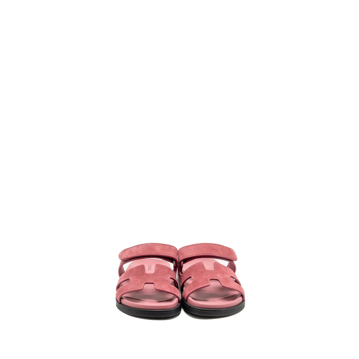 HERMES CHYPRE SANDALS CHEVRE VELOURS ROSE APHRODITE