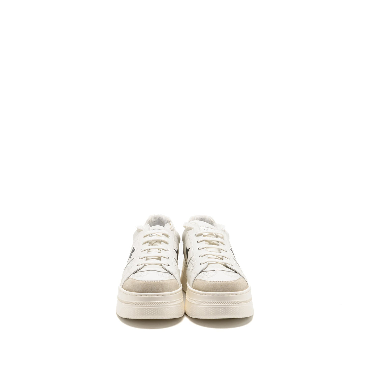 DIOR DIOR STAR PLATFORM SNEAKER CALFSKIN/SUEDE WHITE/BLACK
