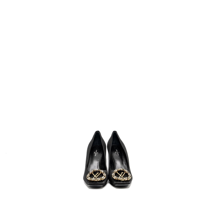 LOUIS VUITTON MADELEINE HEELS STAIN BLACK