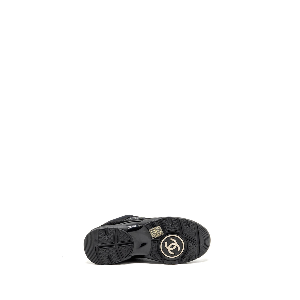 CHANEL CC SNEAKERS SUEDE/FABRIC BLACK