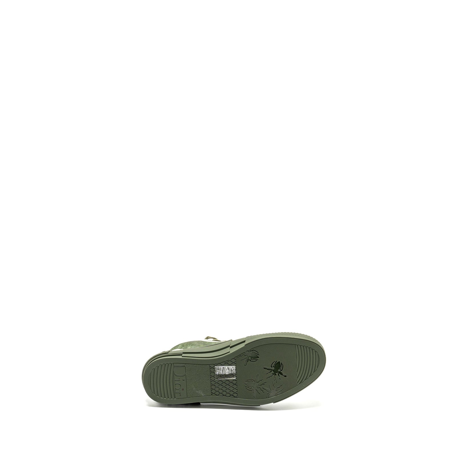 DIOR B23 OBLIQUE HIGH-TOP SNEAKER GREEN/OBLIQUE