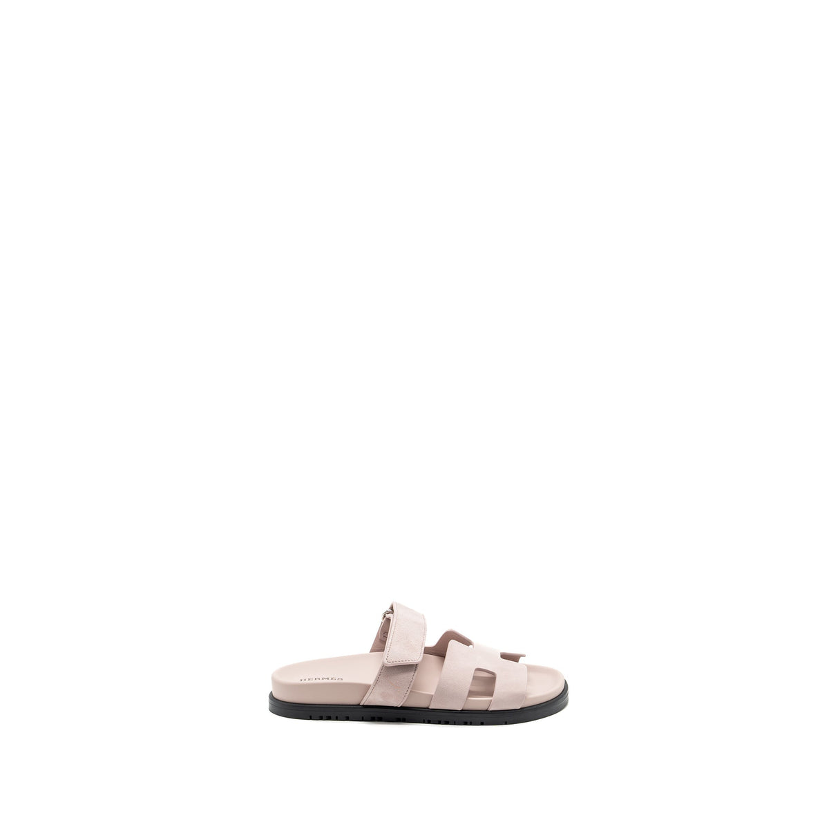 HERMES CHYPRE SANDALS SUEDE / MAUVE PALE