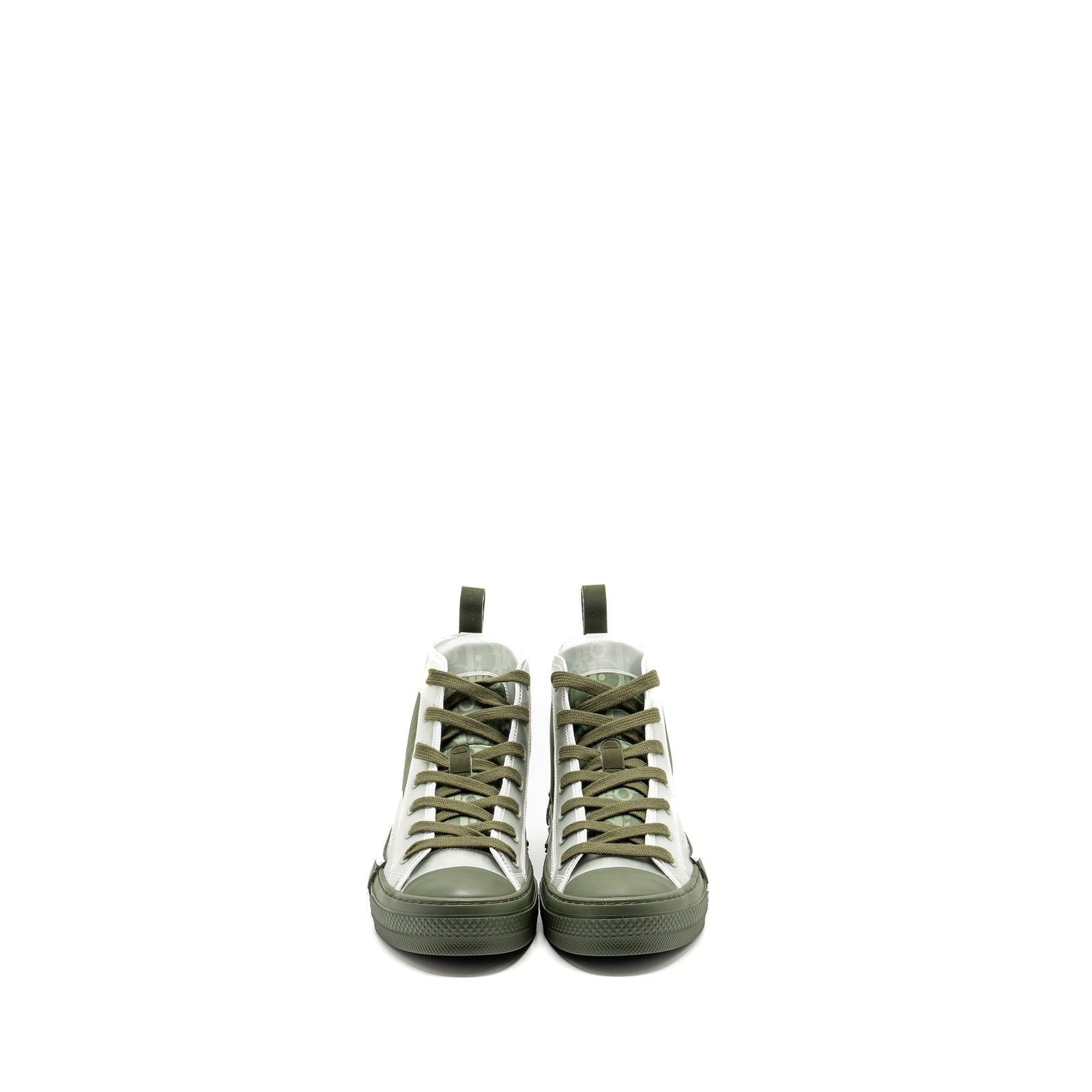 DIOR B23 OBLIQUE HIGH-TOP SNEAKER GREEN/OBLIQUE
