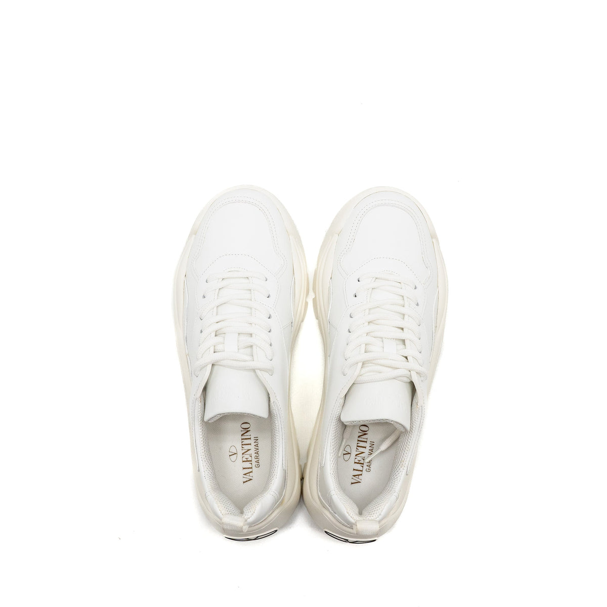 VALENTINO BANSI CHUNKY SNEAKERS CALFSKIN WHITE
