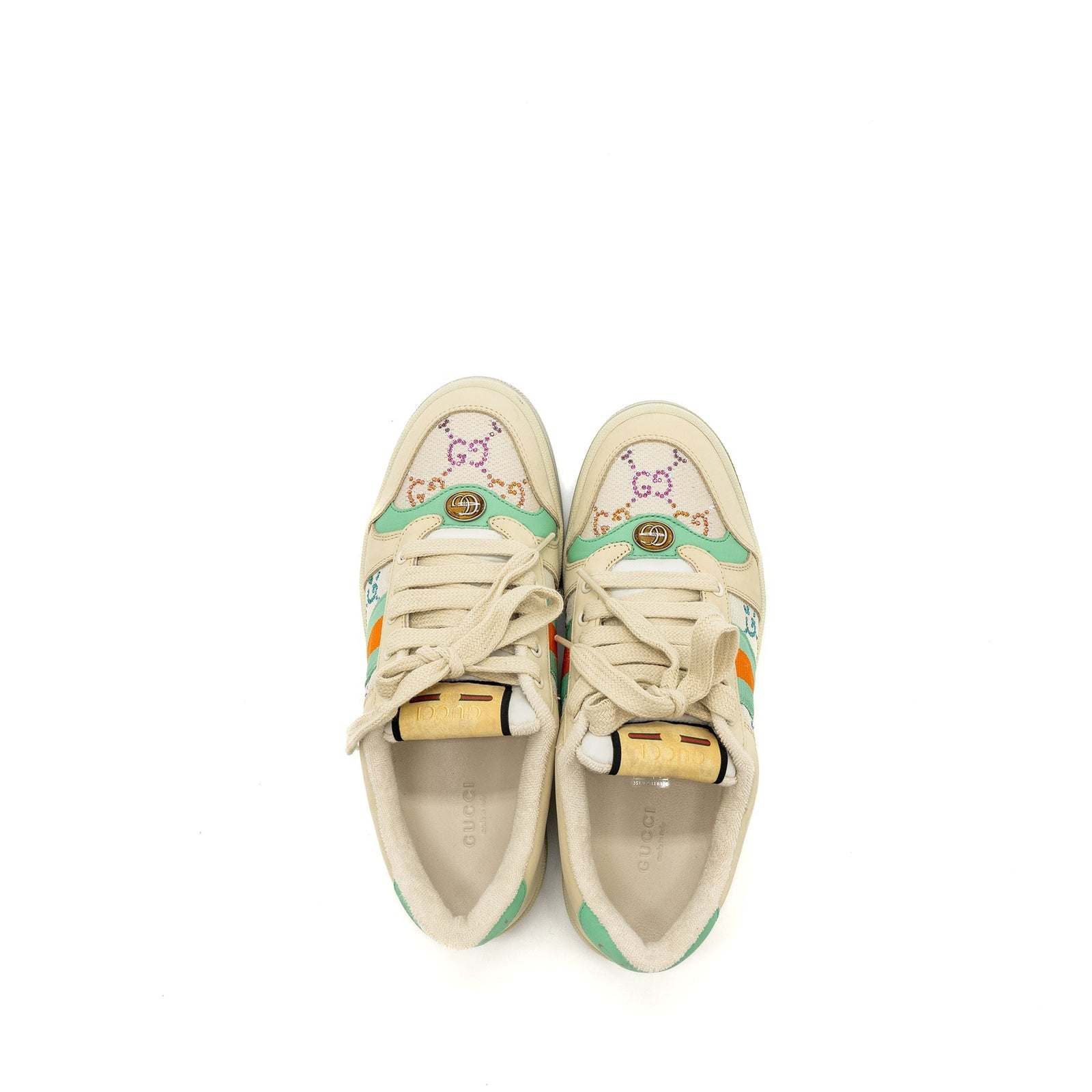 Gucci Sneaker Leather/Fabric/Crystal Multicolour