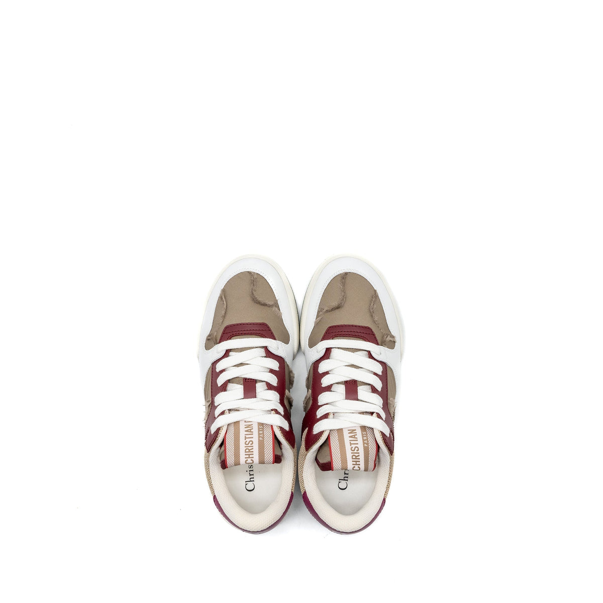 DIOR DIOR TRAVEL SNEAKER LEATHER/NYLON DARK NUT/MULTICOLOUR