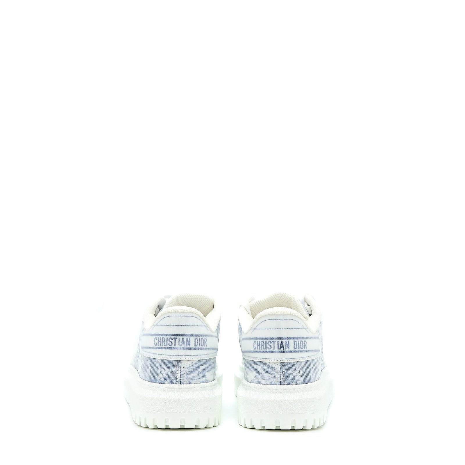 DIOR ADDICT BLUE TOILE DE JOUY TECHNICAL FABRIC LOW TOP SNEAKERS