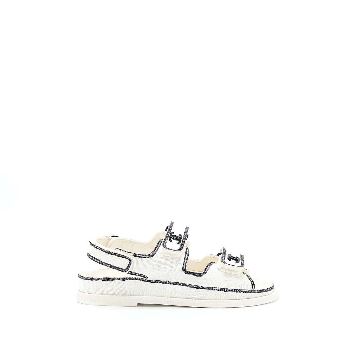 CHANEL DAD SANDALS BLACK/WHITE