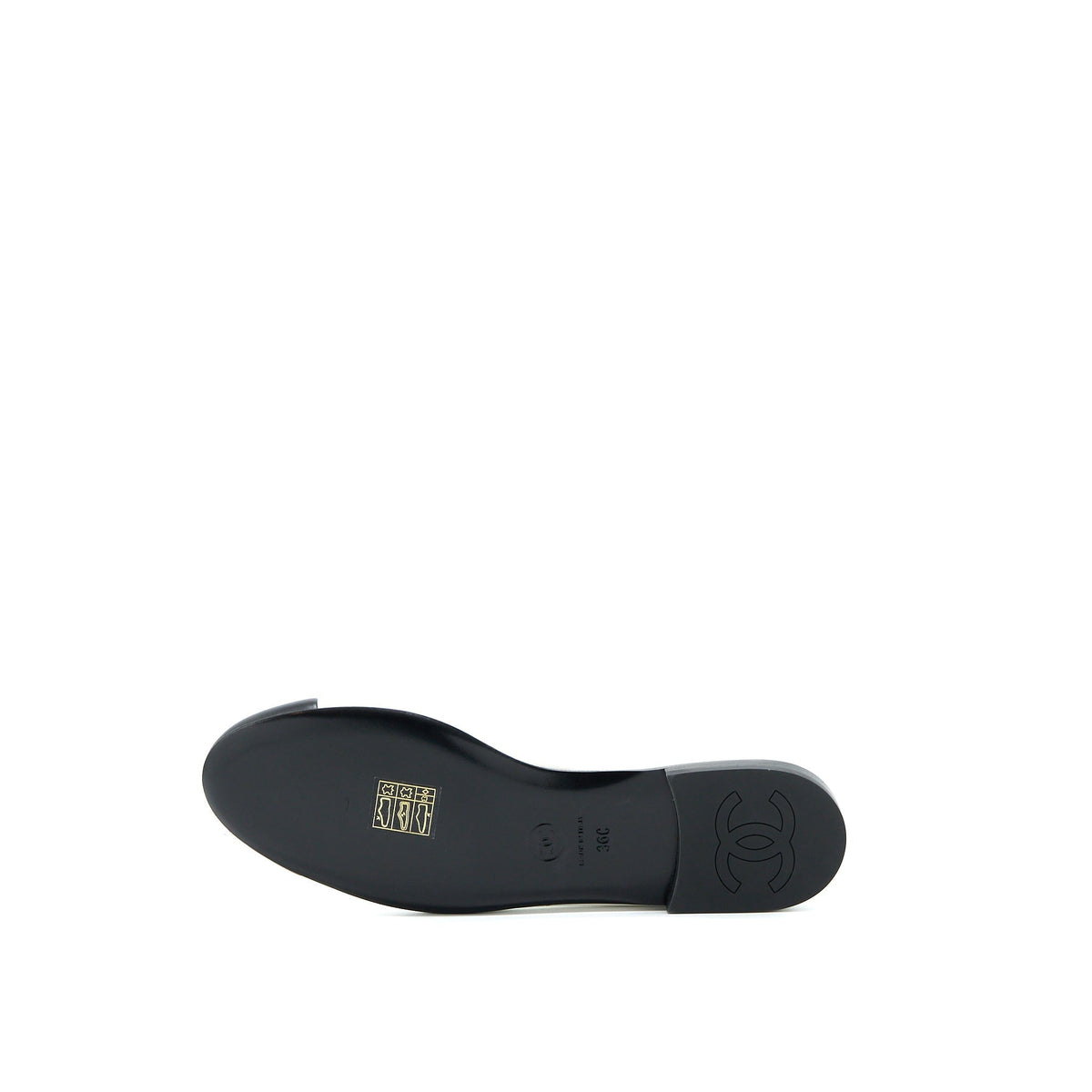 CHANEL BALLERINA SHOES WITH CHARM CHAIN