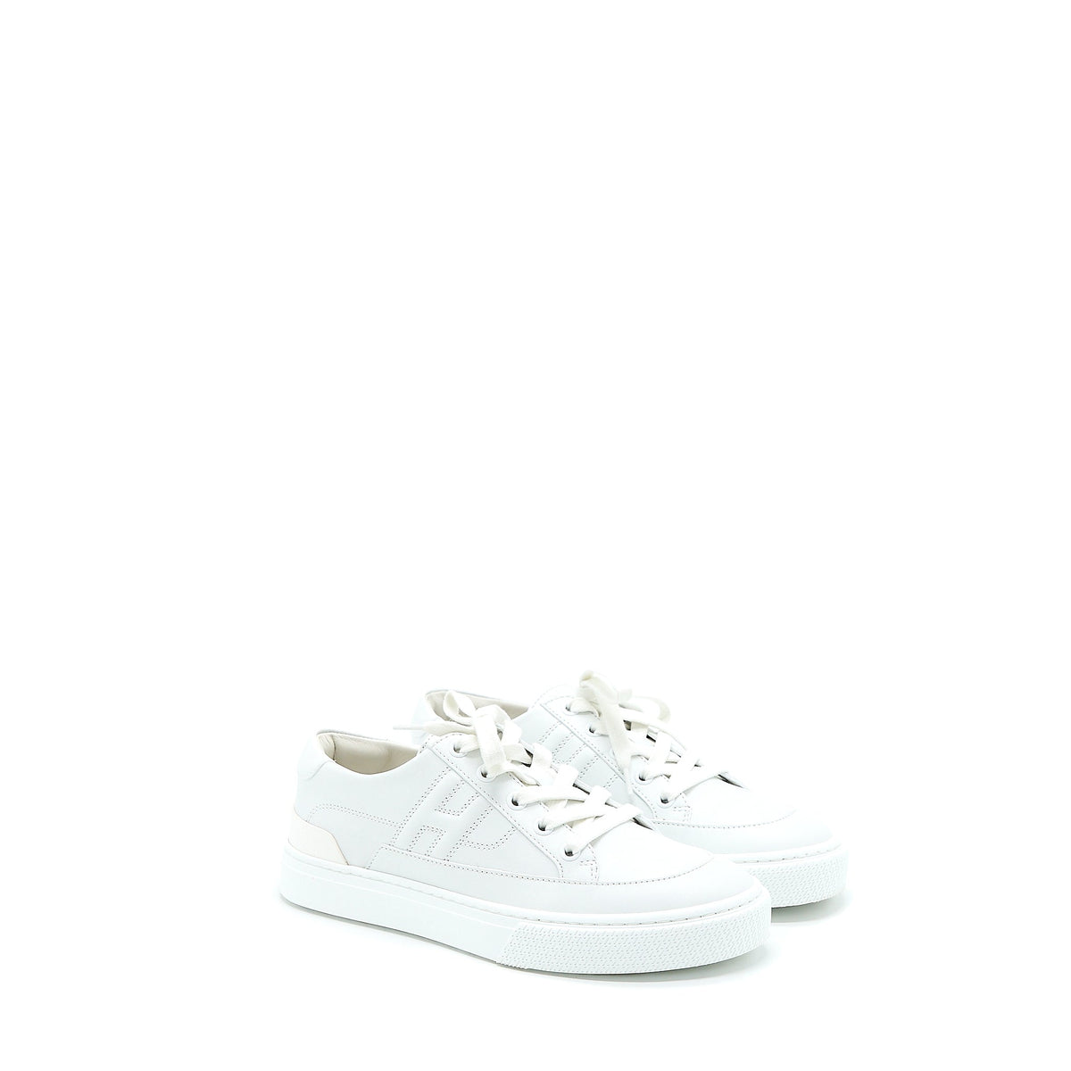 HERMES DEEP SNEAKER CALFSKIN WHITE