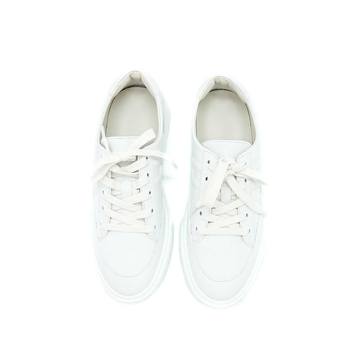 HERMES DEEP SNEAKER CALFSKIN WHITE