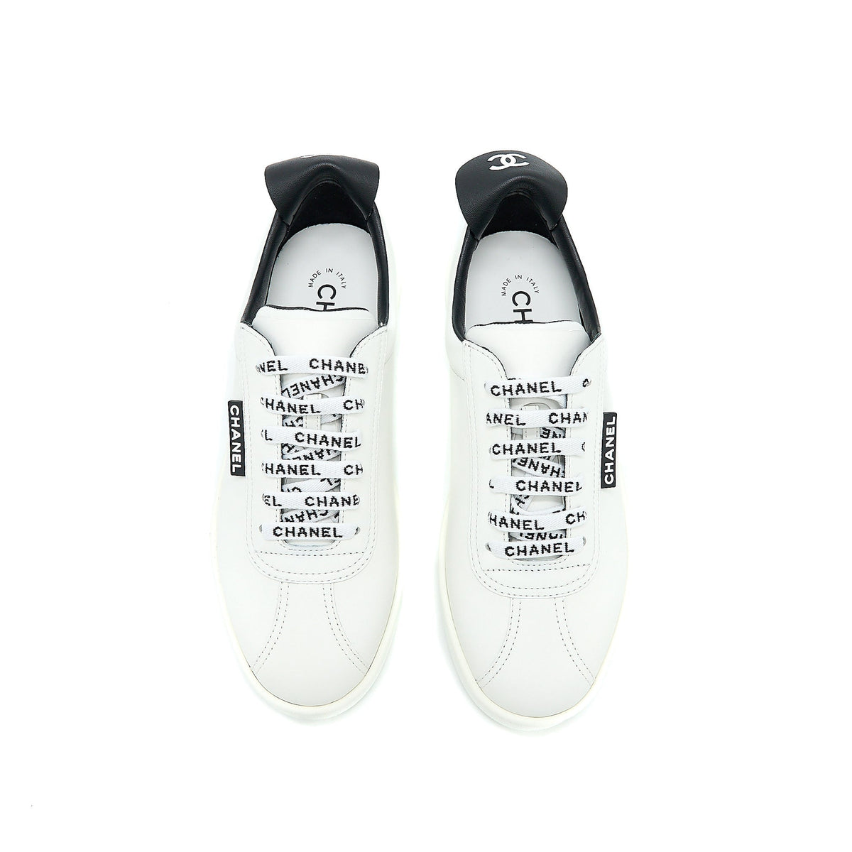 CHANEL SNEAKER LETTER SHOELACE CALFSKIN MULTICOLOUR