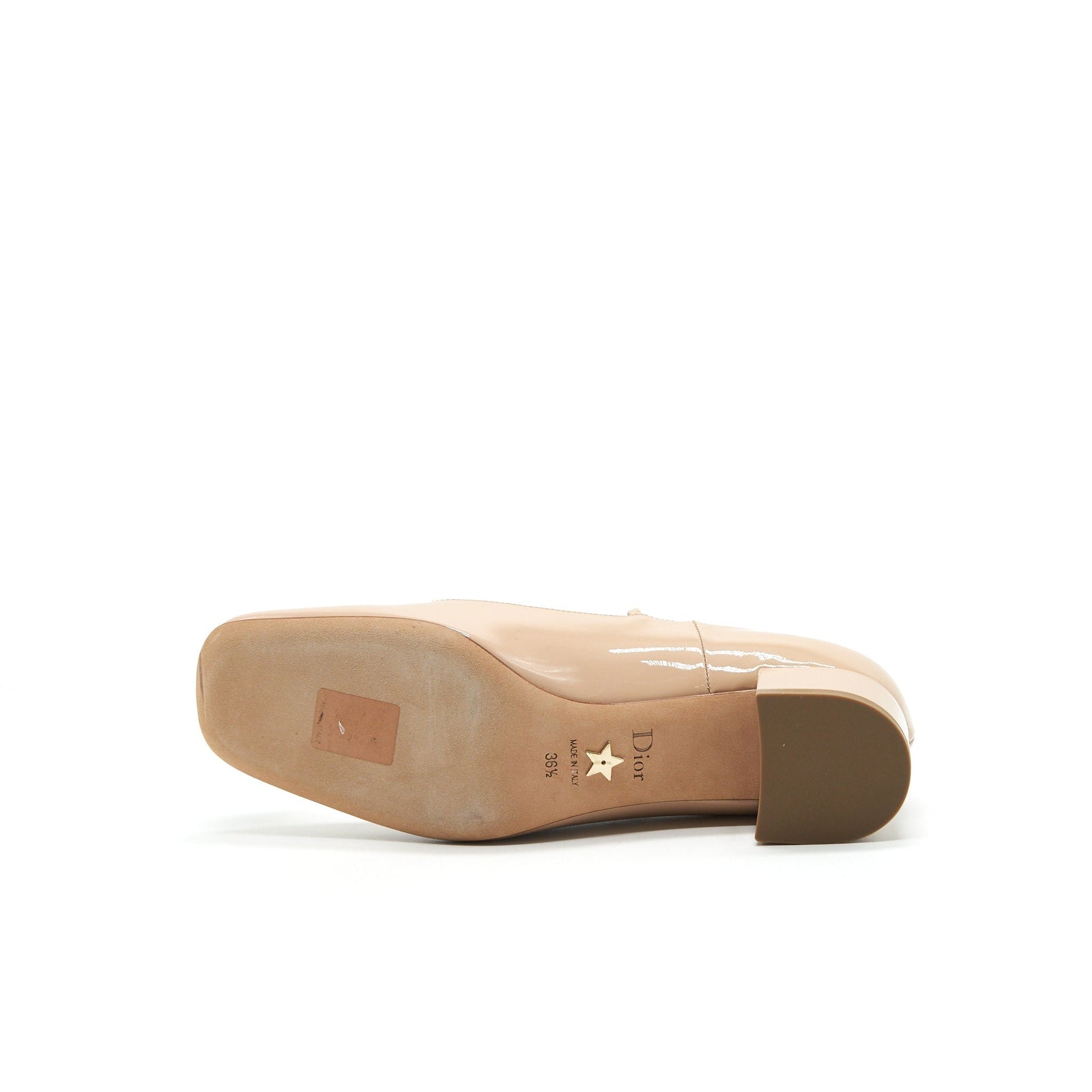 DIOR PATENT LEATHER PUMPS BEIGE